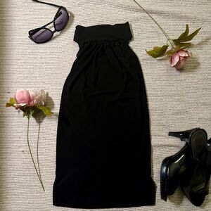 Black Halter Top XS Adjustable Tie Back Made in Italy